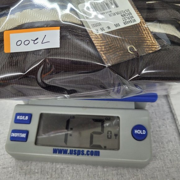 Linea Naturale Pant Men 35 Brown Lightweight Corduroy Dress Trouser Unhemmed New - Picture 12 of 12